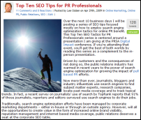 10 seo pr tips