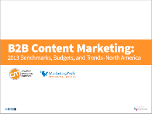 B2B Content Marketing Report 2013