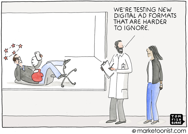 Marketoonist Tom Fishburne Digital Ads Cartoon