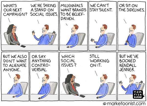 Brand Standing Marketoonist Cartoon