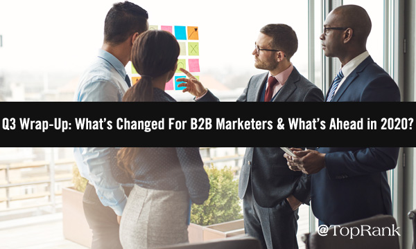 QQ Digital Marketing Recap Standing Businesspeople Image