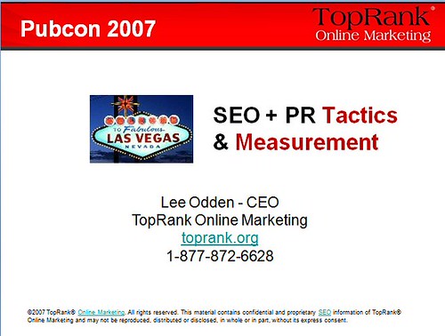SEO PR Tactics Measurement