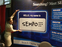 Sara Holoubeck SEMPO Booth