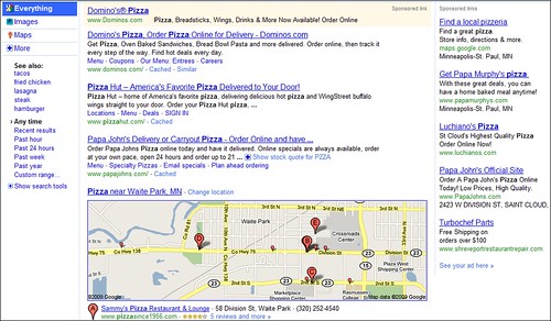 Google Local Search Results