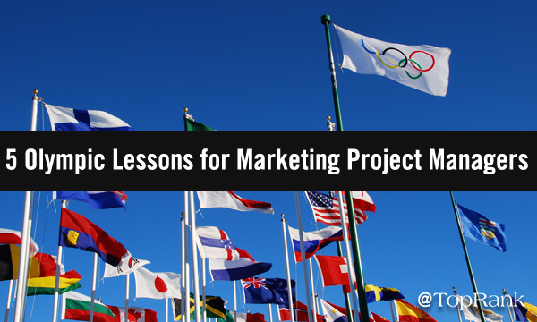 Olympic and international flags image.
