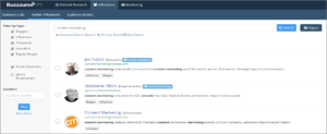 BuzzSumo for Influencer Research