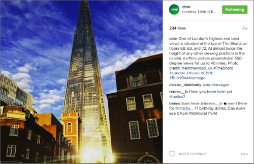 CBRE Instagram