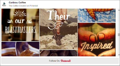 Caribou Coffee Pinterest