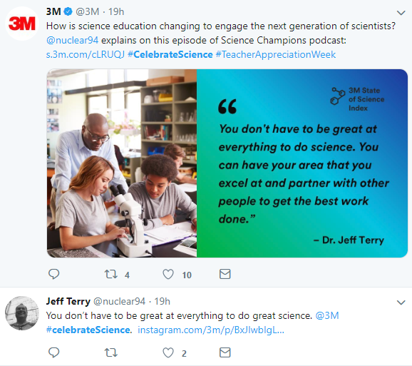 3M Science Champions Podcast on Twitter