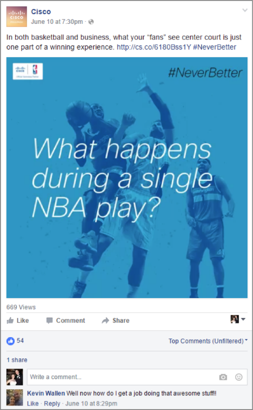 Cisco Facebook
