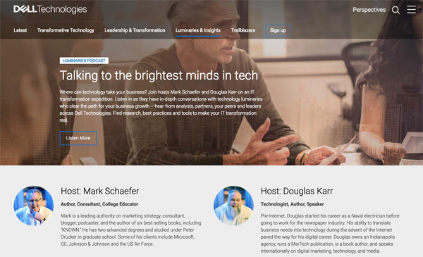 Dell Luminaries podcast image.