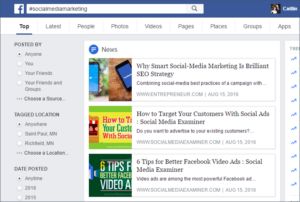 Facebook Native Search