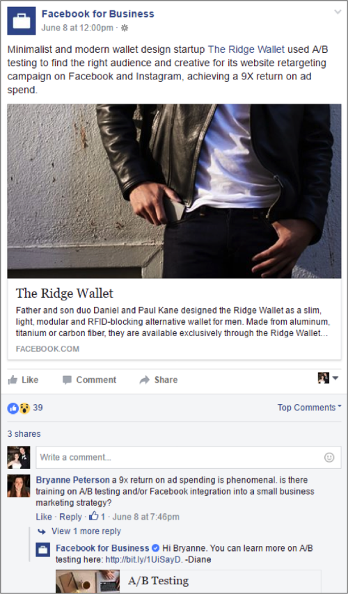 Facebook for Business