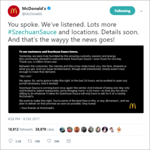 McDonald's & Szechuan Sauce