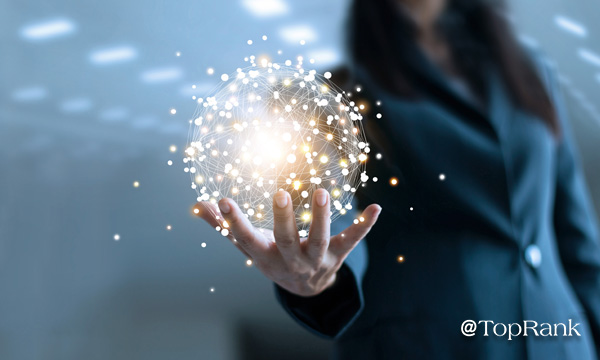 Woman holding ball of energy image.