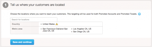 Twitter Geographic Targeting