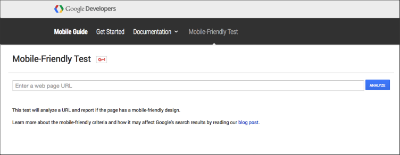 Google Mobile Friendly Test