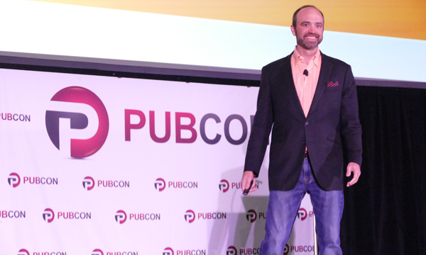 Joe Pulizzi at Pubcon 2018 Photo by Lane R. Ellis