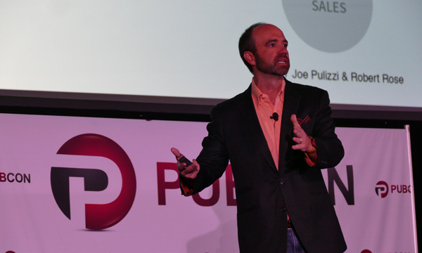 Joe Pulizzi at Pubcon 2018 Photo by Lane R. Ellis