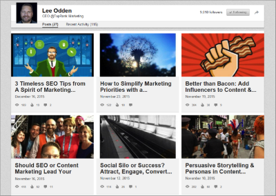 Lee Odden LinkedIn Content
