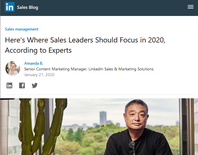LinkedIn Sales Screenshot