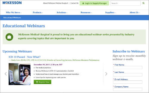 McKesson Webinar