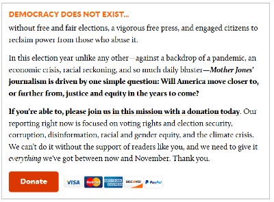 Mother Jones Donations
