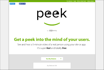 Peek User Testing