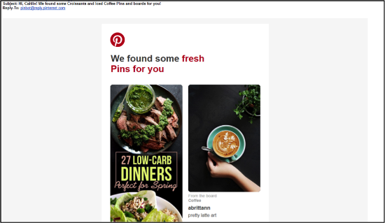 Pinterest Email