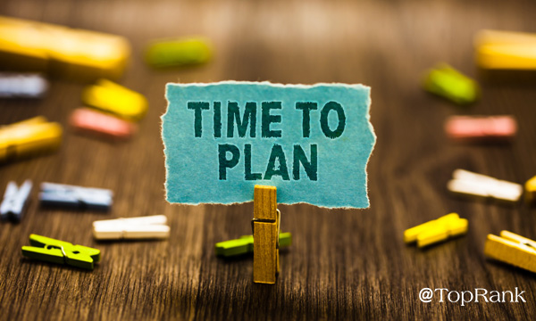 Paper time to plan card held by clothes pin image.