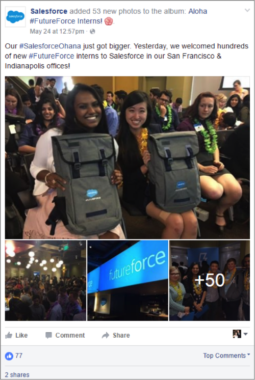 Salesforce Facebook