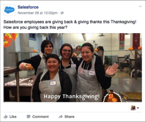Salesforce Facebook