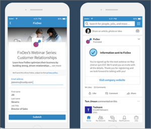 LinkedIn Lead Gen Forms Example
