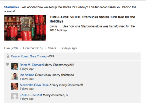 Starbucks LinkedIn