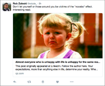 Twitter example 2