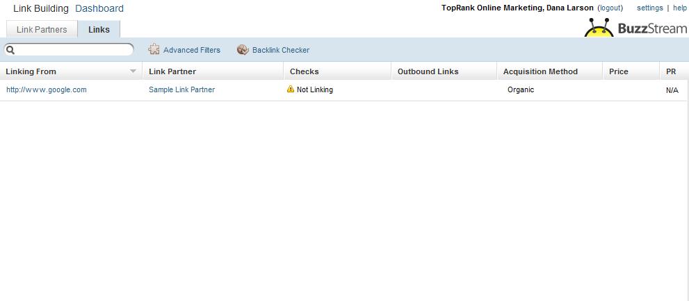 BuzzStream Links