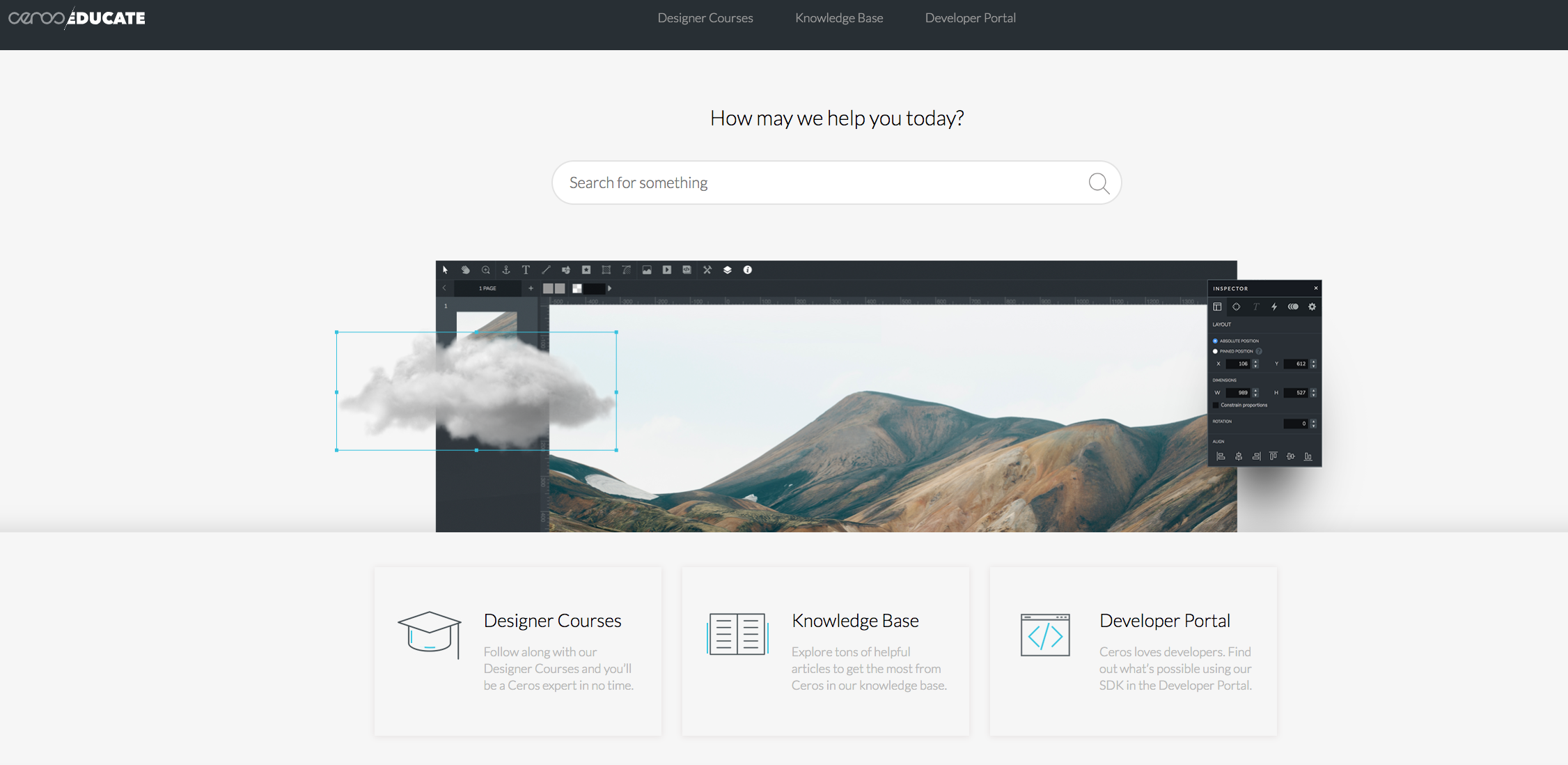 Ceros Educate Resource Hub