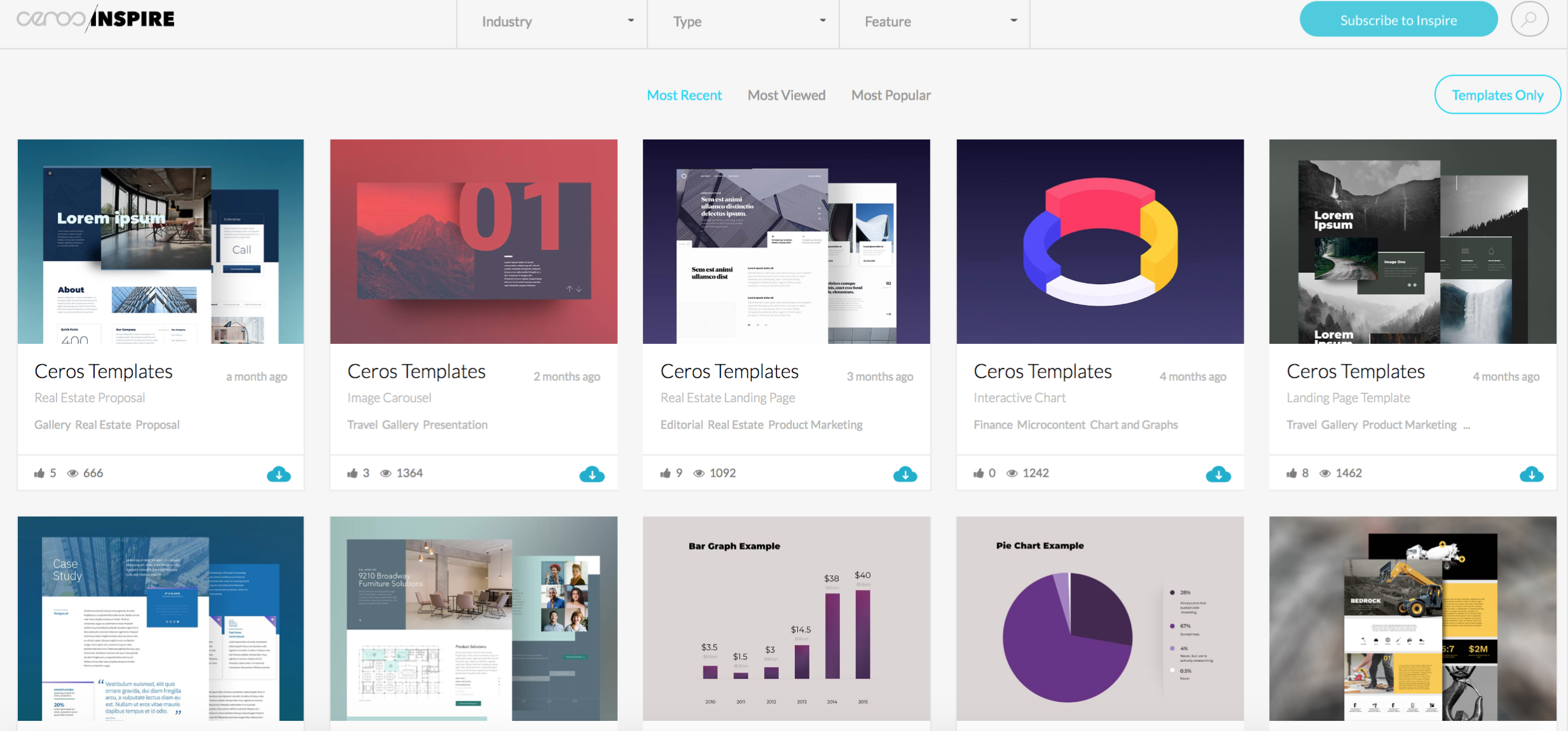 Ceros Templates