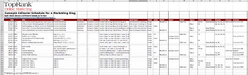 editorial calendar template