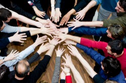 hands together