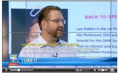 Lee Odden ProTV Romania