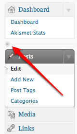 Minimize Sidebar
