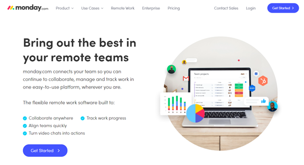 monday.com Screenshot
