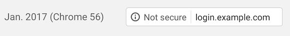 Gray 'not secure' warning on Google Chrome