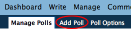 Polls Submenu