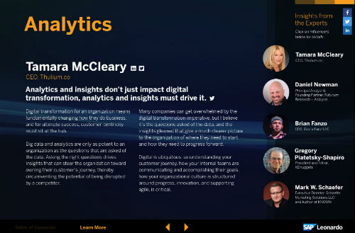 SAP Leonardo Influencer Content