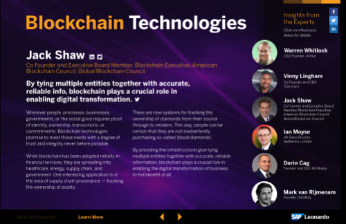 blockchain influencers SAP