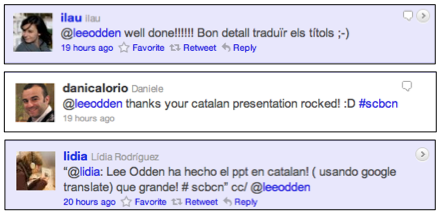Search Congress Barcelona @leeodden