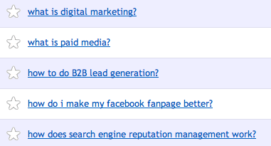  keyword questions