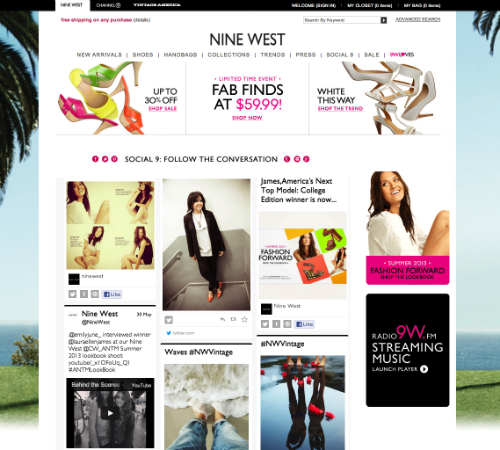 Nine West Social Hub
